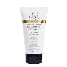 Whish front packaging showing product and benefit of smoothing heels