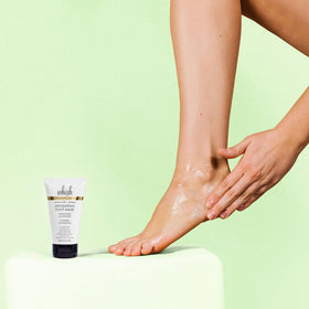 Whish ingredient display with papain and fruit extracts highlighting natural exfoliation