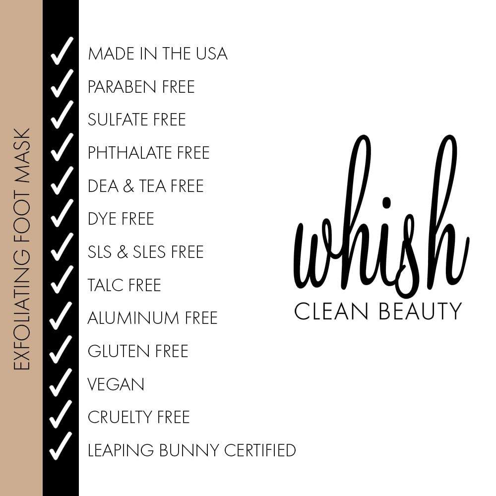 Whish open jar and applied mask on feet demonstrating overnight use benefits