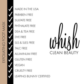 Whish open jar and applied mask on feet demonstrating overnight use benefits