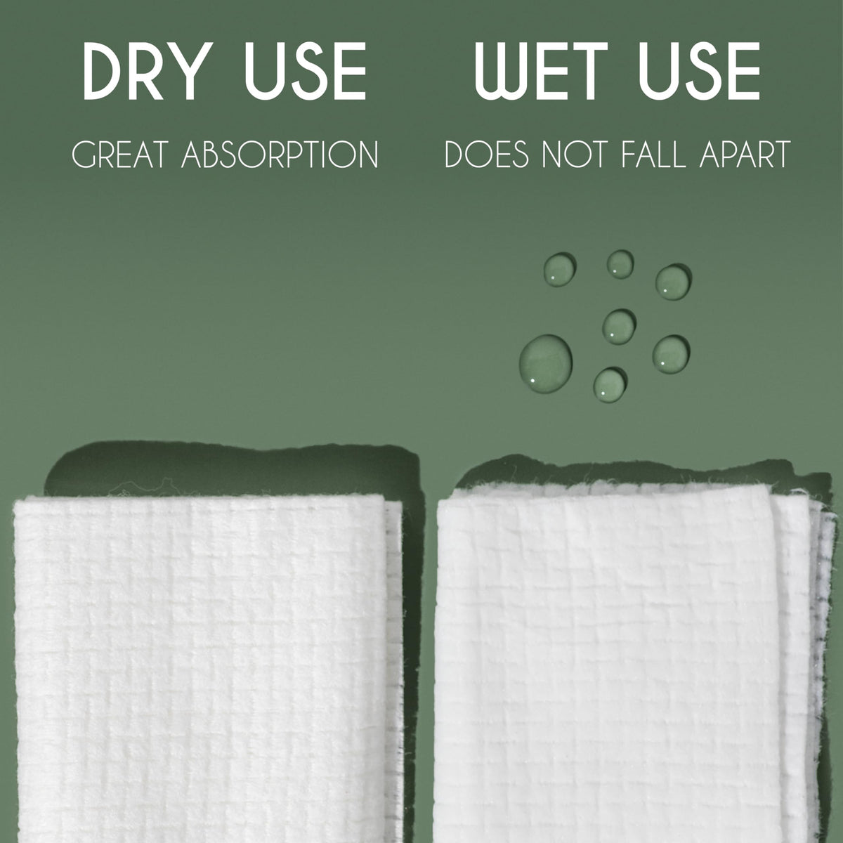 Whistle Wellness towel next to hand for size comparison demonstrating full coverage