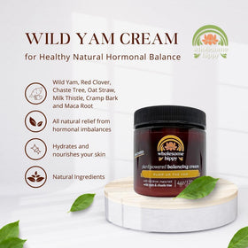 WHOLESOME HIPPY cream texture close-up showing smooth emollient consistency for hydration
