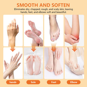 whostomy hand dipping in wax illustrating safe warming and moisturizing benefit
