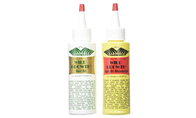 Wild Growth front packaging showing both yellow and green bottles and benefits