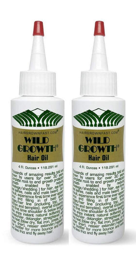 Wild Growth front packaging showing two 4oz bottles and product labeling for continuity