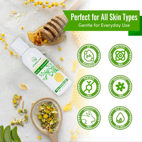 Wild Naturals with aloe vera leaf to show soothing ingredient benefits