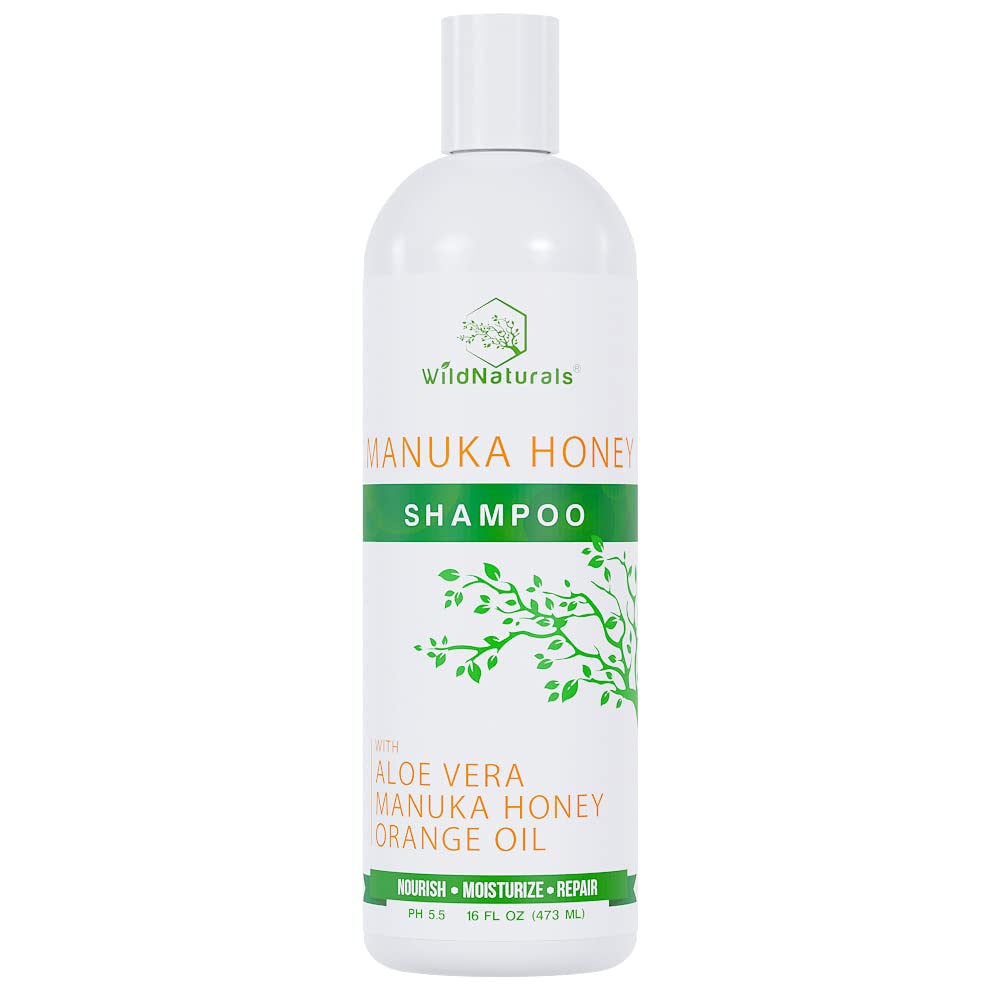 Wild Naturals front bottle showing branding and hydrating shampoo benefits