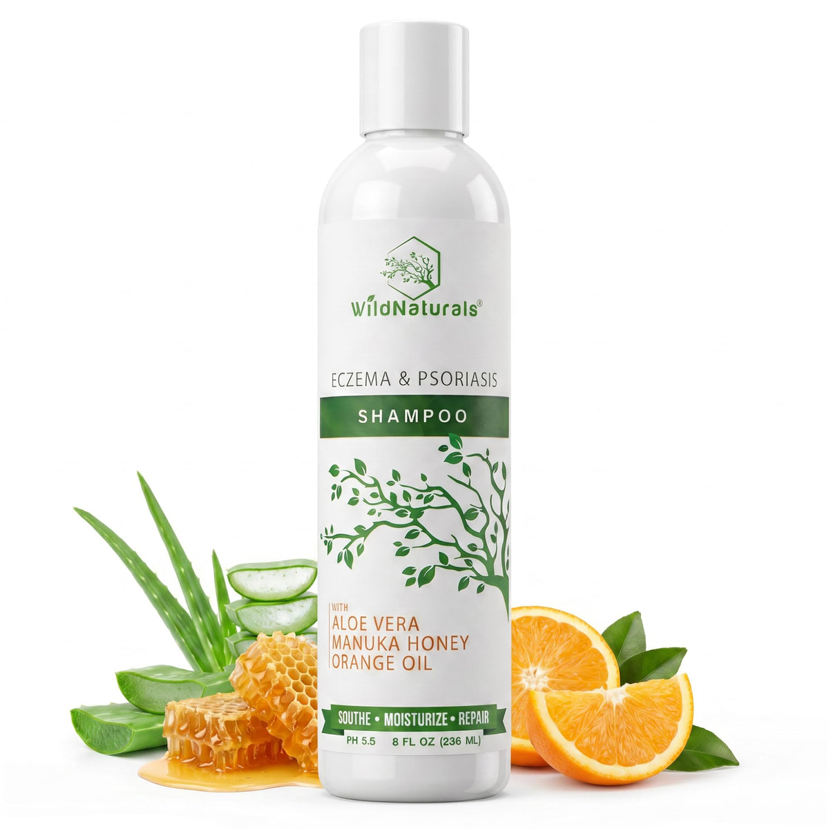 Wild Naturals front bottle showing fragrance-free relief and gentle formula