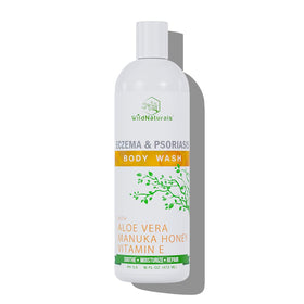 Wild Naturals front packaging shows mild body wash for gentle hydration