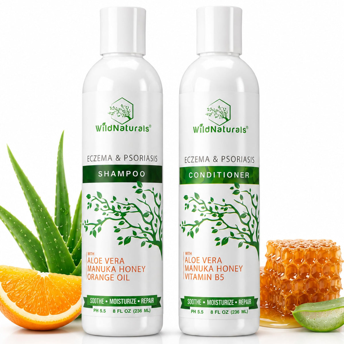 Wild Naturals front packaging showing set and calming benefit