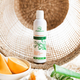 Wild Naturals close-up label reading natural ingredients and pH 5.5