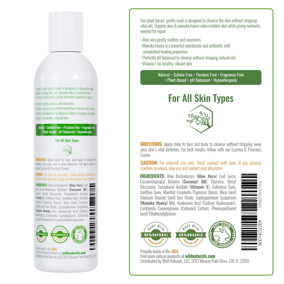 Wild Naturals lifestyle bathroom display conveying daily routine comfort benefit