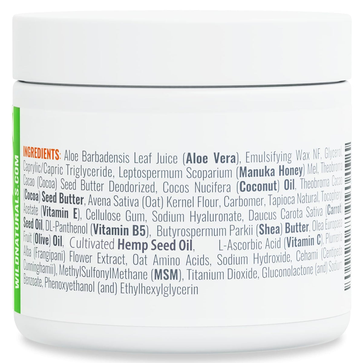 Wild Naturals cream applied to elbow demonstrating targeted dry skin relief