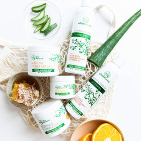 Wild Naturals jar on nightstand illustrating nightly skincare routine benefit