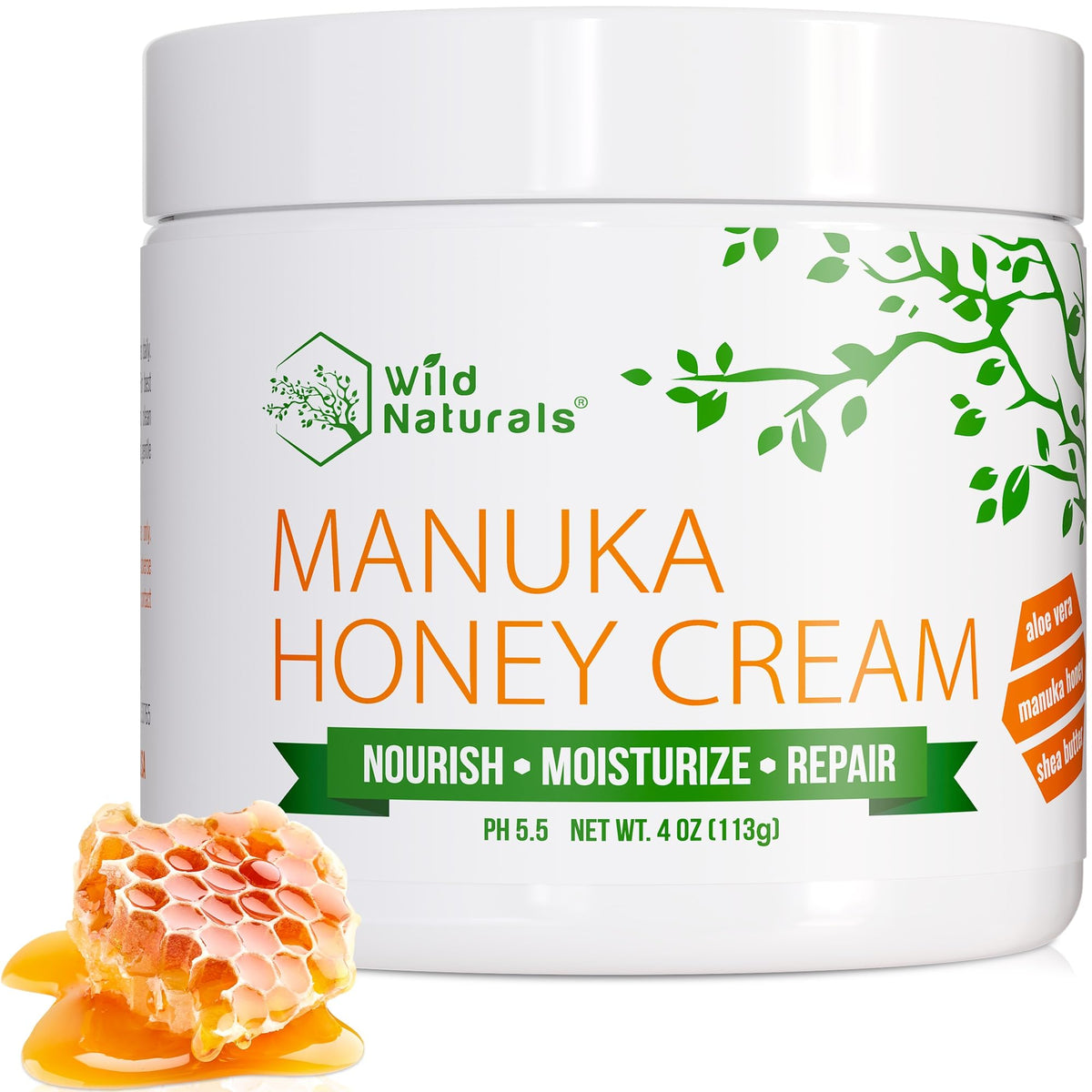 Wild Naturals front packaging showing jar and calming benefit