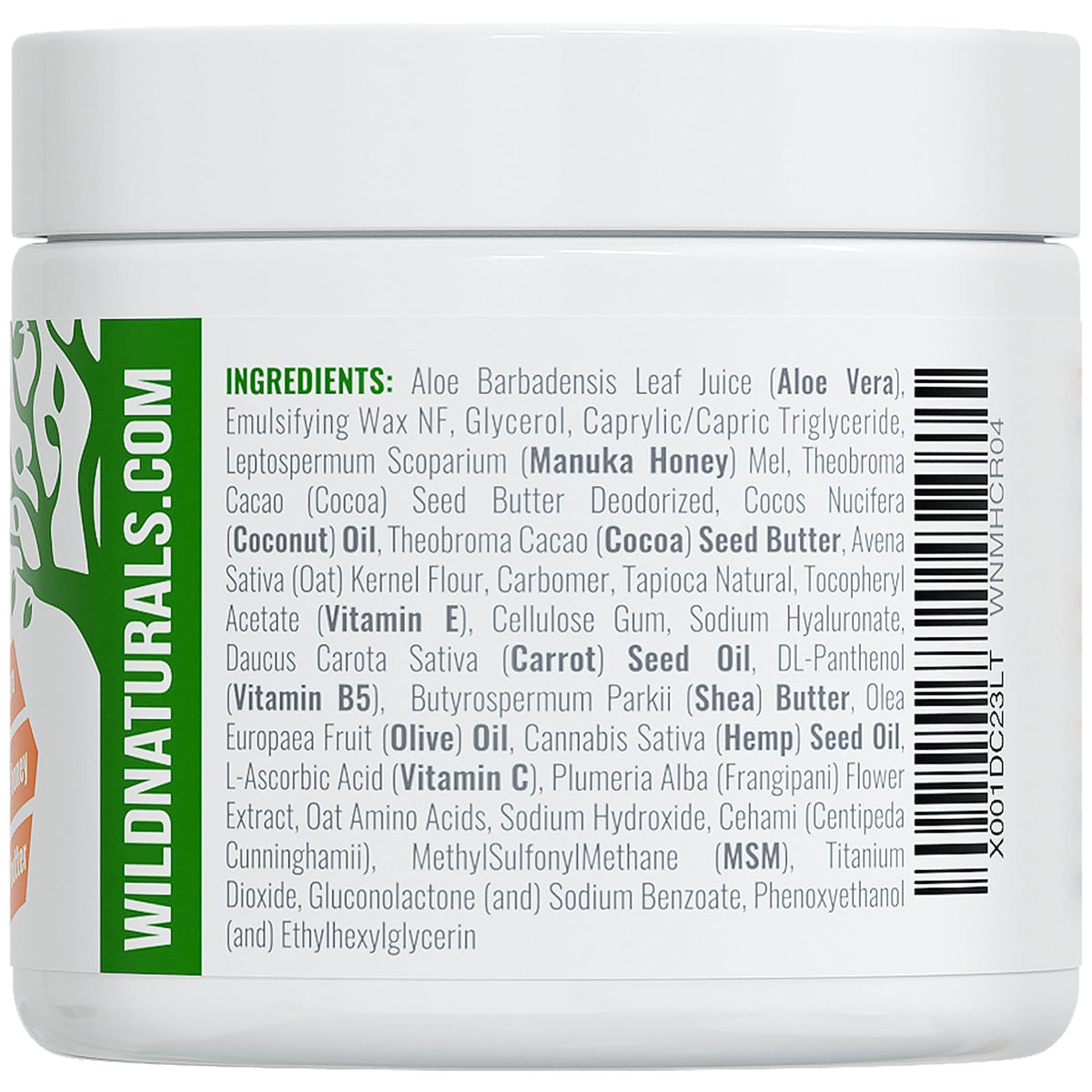 Wild Naturals label close-up showing UMF 12+ and pH balance for trust