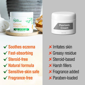 Wild Naturals jar next to a hand for size and portability benefit