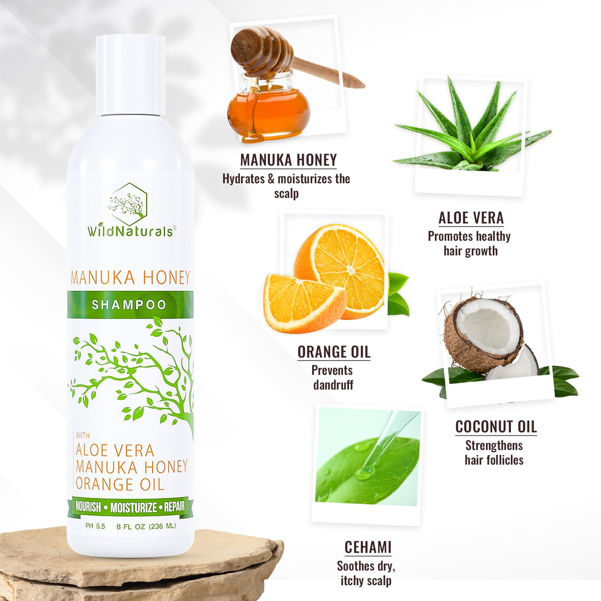 wild naturals label closeup highlighting ingredients and clear claims