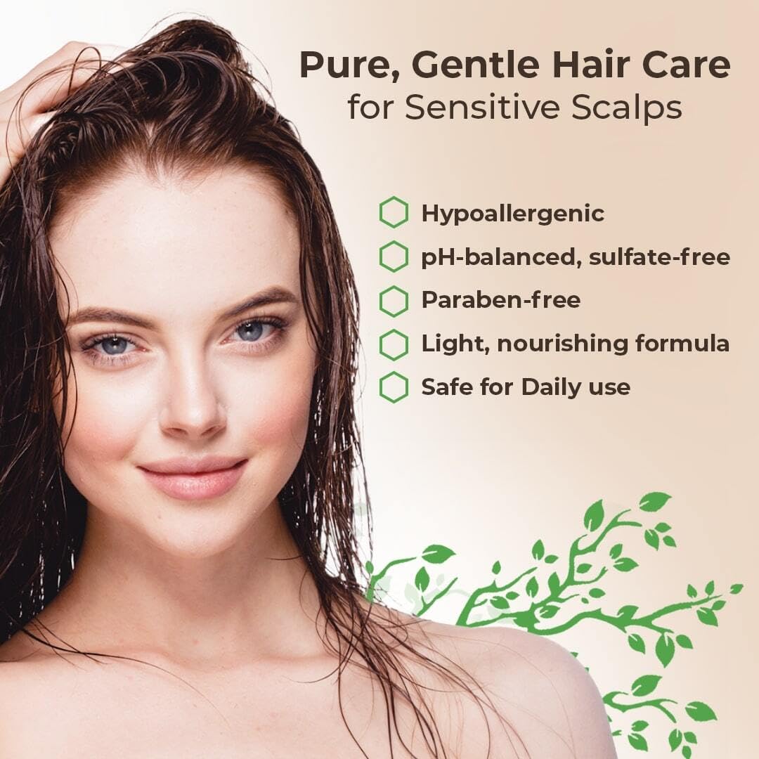 Wild Naturals shampoo texture on palm showing lightweight lather benefit