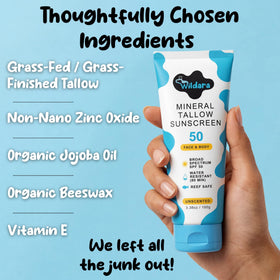 Wildara family application showing gentle sunscreen use for kids and adults