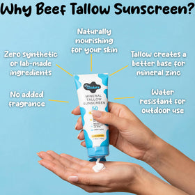 Wildara sunscreen spread on hand demonstrating smooth application and hydration