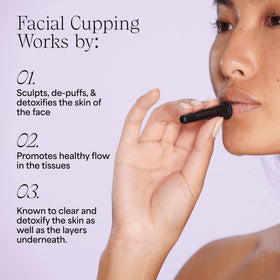Wildling Lumin under-eye cupping in use to reduce puffiness and brighten