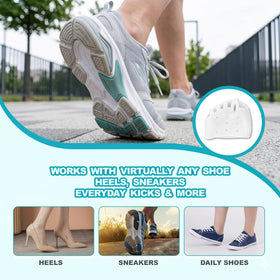 WildWhale separators placed between toes showing secure fit and stability