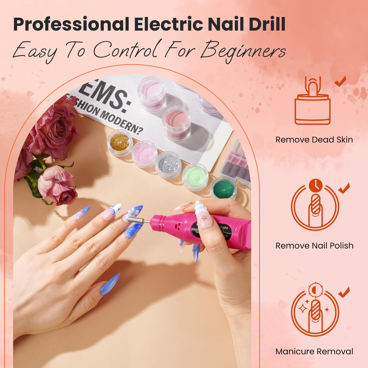 wilfniee brush set with practice finger for precise nail art control
