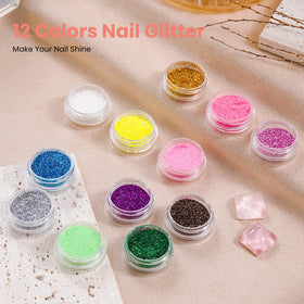 Wilfniee finished acrylic nail set on model hand, displays professional finish