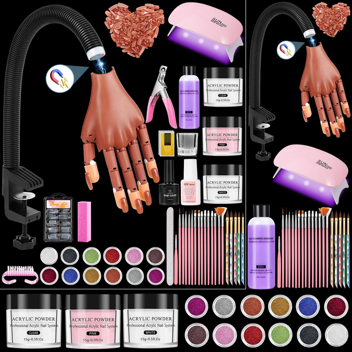 wilfniee front packaging showing complete practice hand kit and easy setup benefit