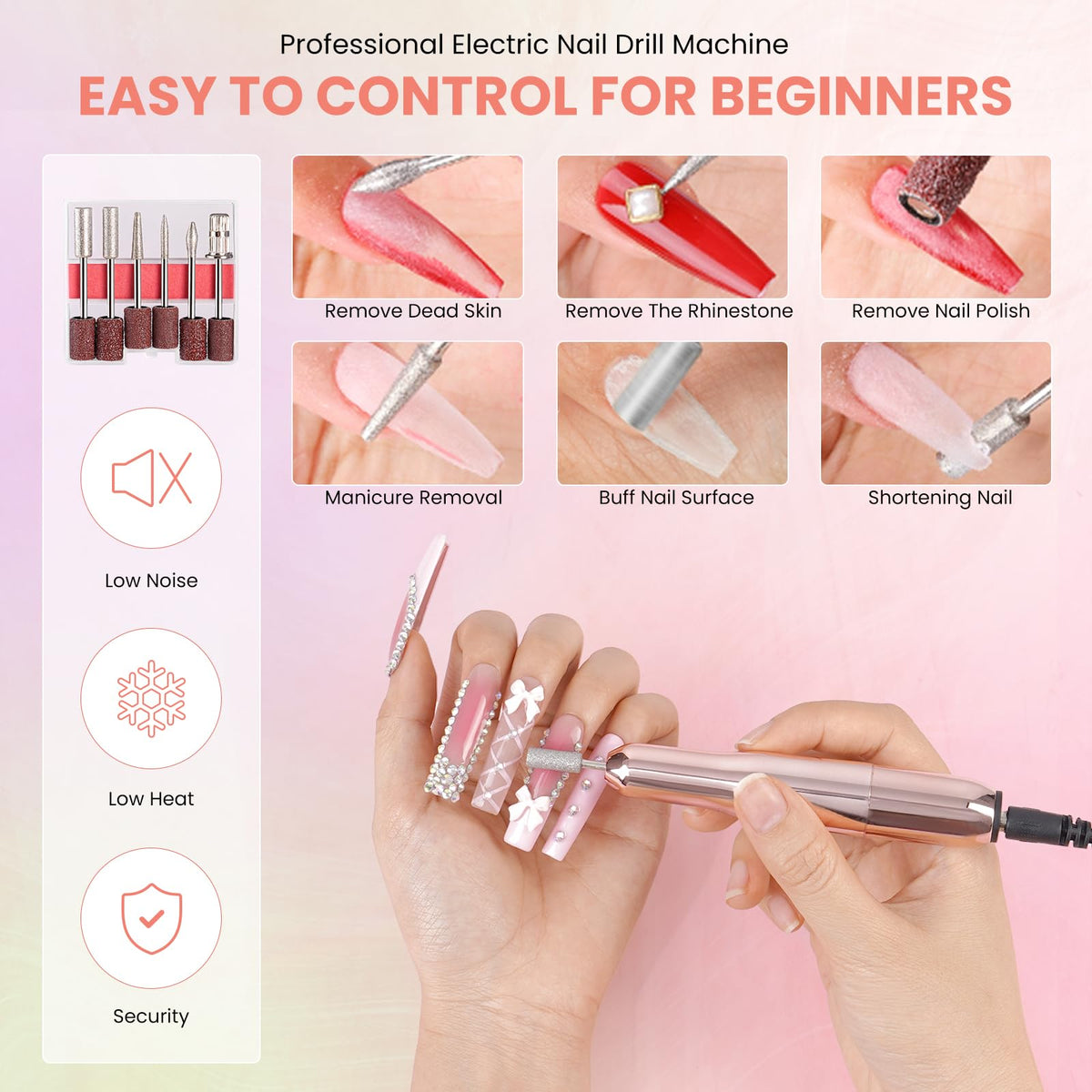 Wilfniee home manicure scene showing kit use for salon-style results