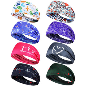 WILLBOND front layout of eight patterned headbands showing variety and convenience