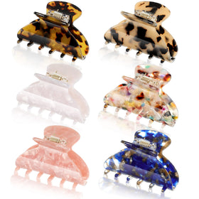WILLBOND front view of six patterned clips showing variety and convenience