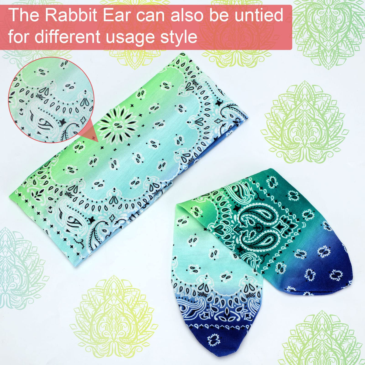 WILLBOND rabbit-ear knot detail highlighting secure hold and style
