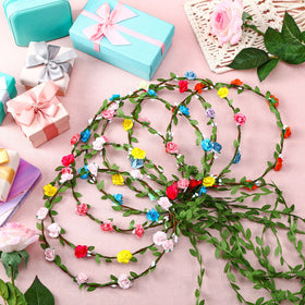 WILLBOND model wearing flower crown ideal for weddings and photos