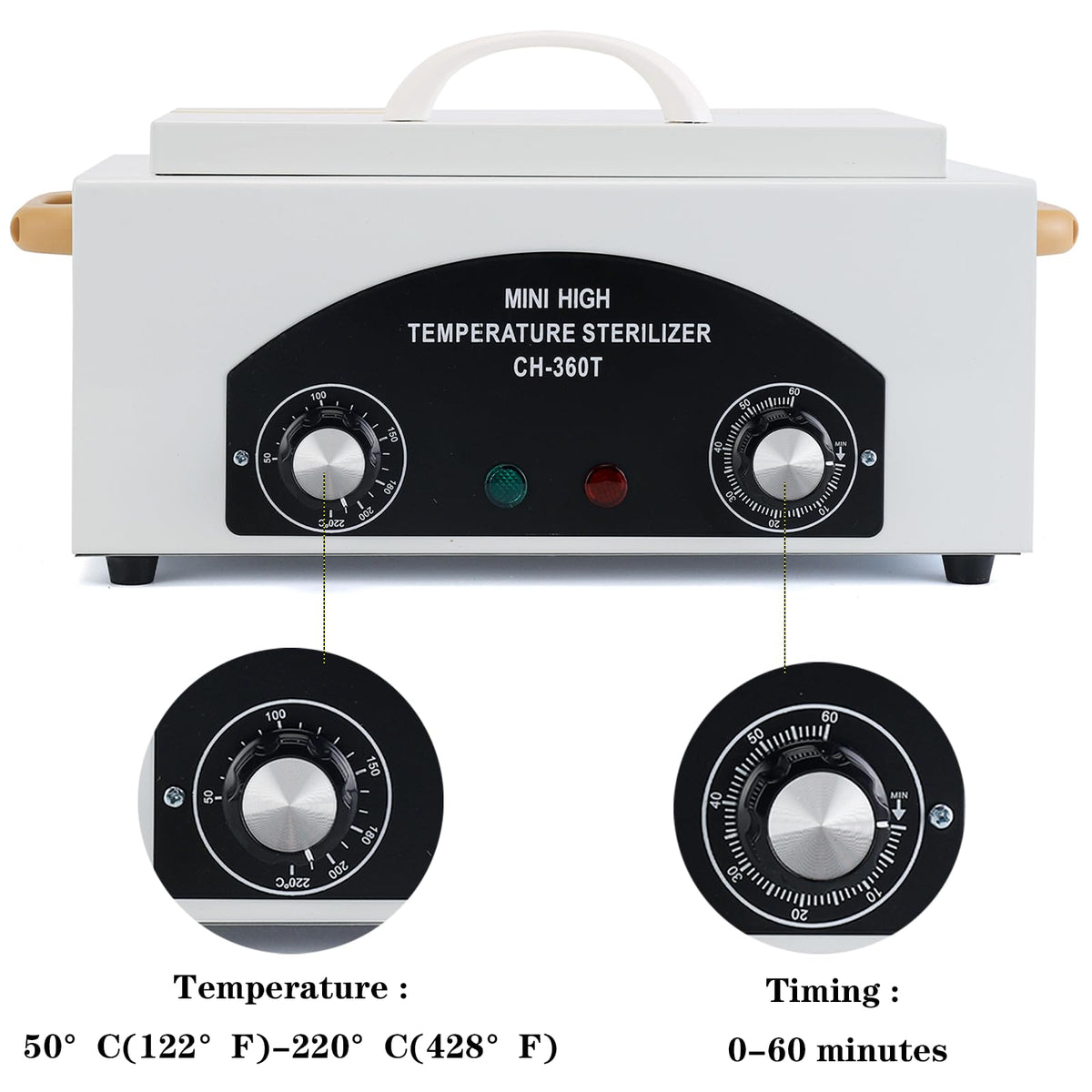 WINB autoclave in salon environment demonstrating portable tool sterilization