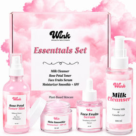 WINK SKINCARE FOR TEENS front packaging box displaying all four products and benefits