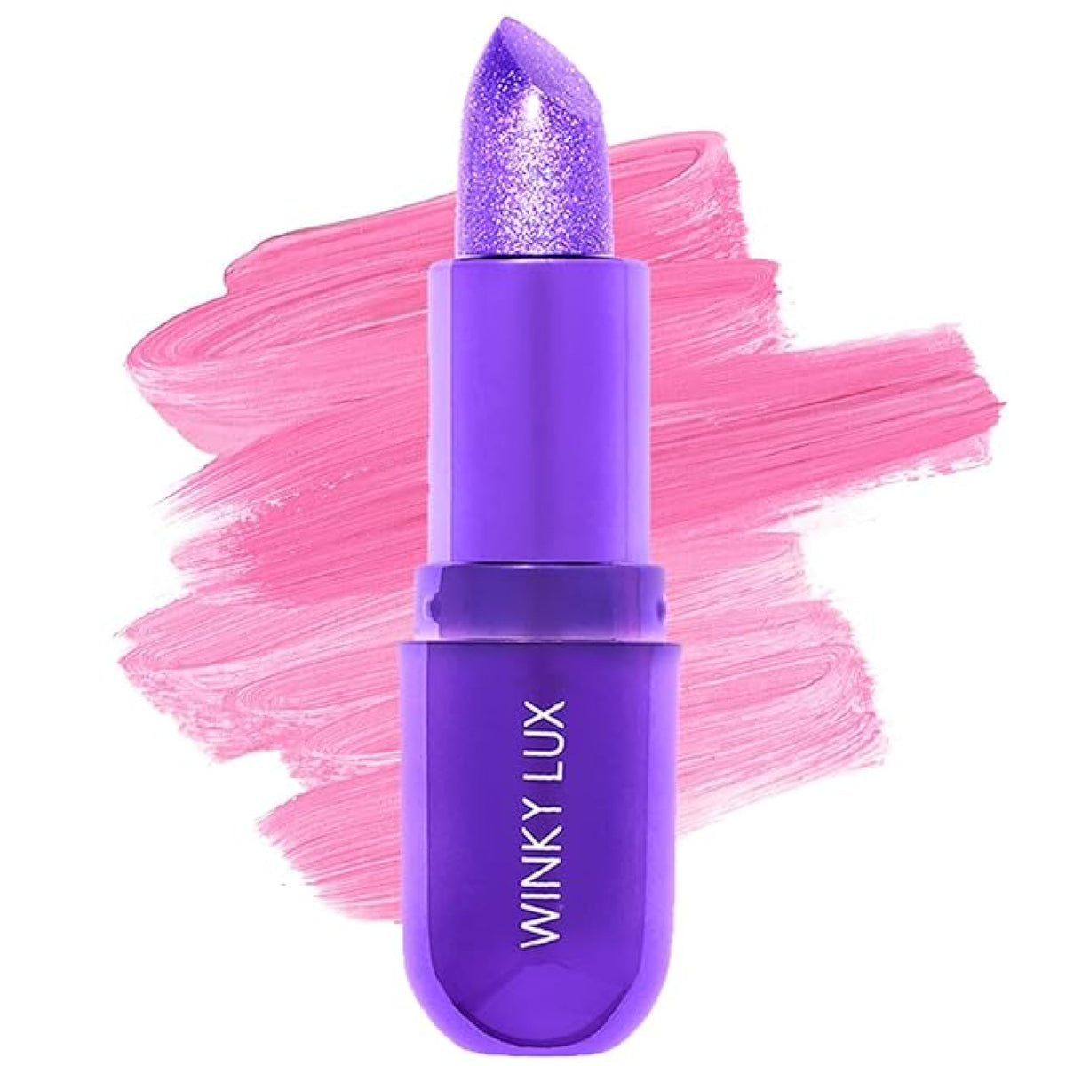 Winky Lux amethyst front compact showing jewel-inspired packaging and quick identification