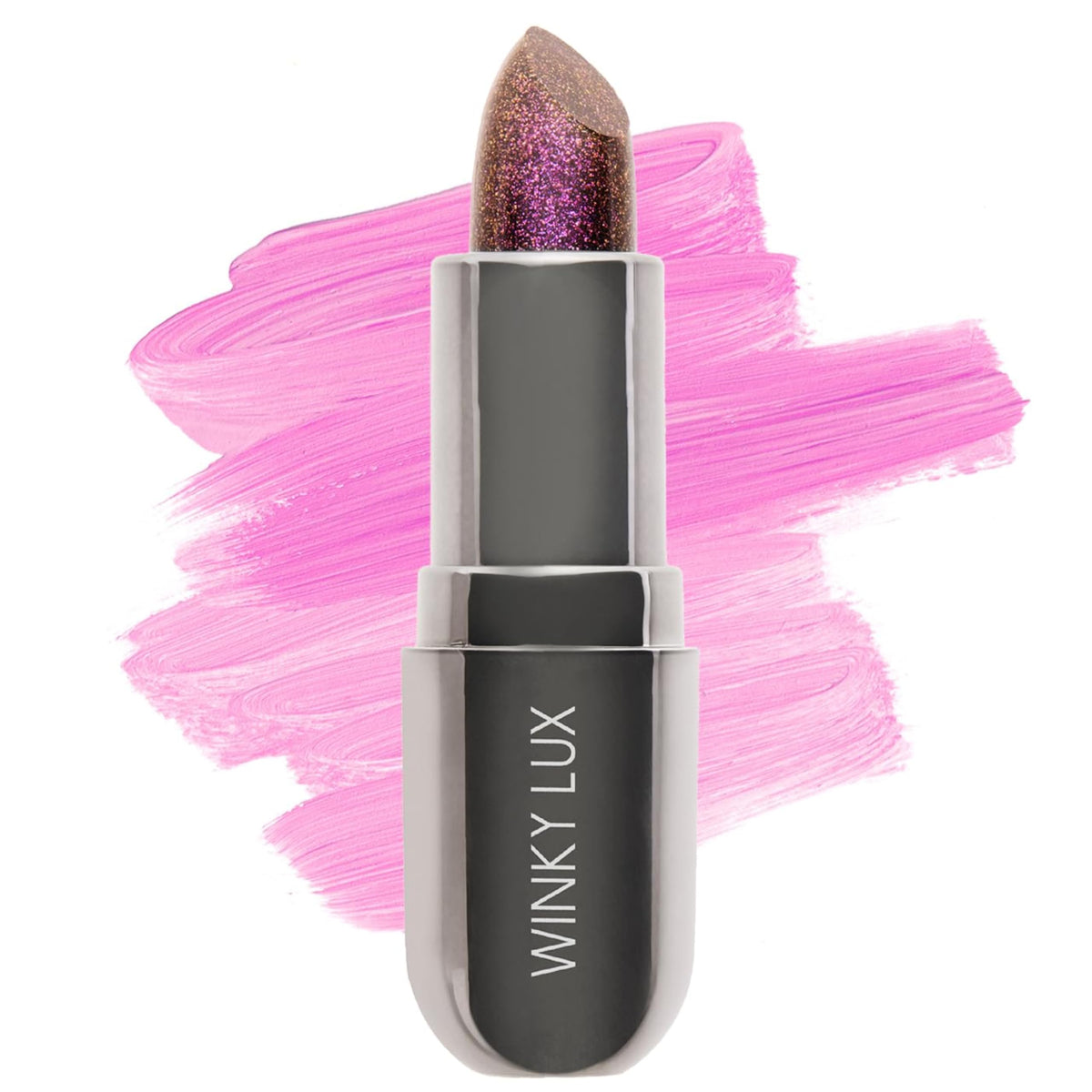 Winky Lux front packaging showing aurora-inspired jewel design and mauve tint benefit