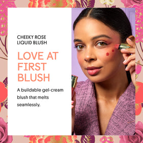 Winky Lux Cheeky Rose pipette applying gel-cream helping precise placement