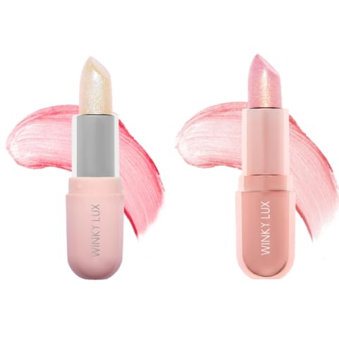 Winky Lux duo front packaging showing both glimmer balms and branding, easy gift benefit
