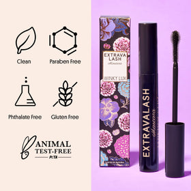 Winky Lux before and after lashes comparison, illustrates lengthening and volume