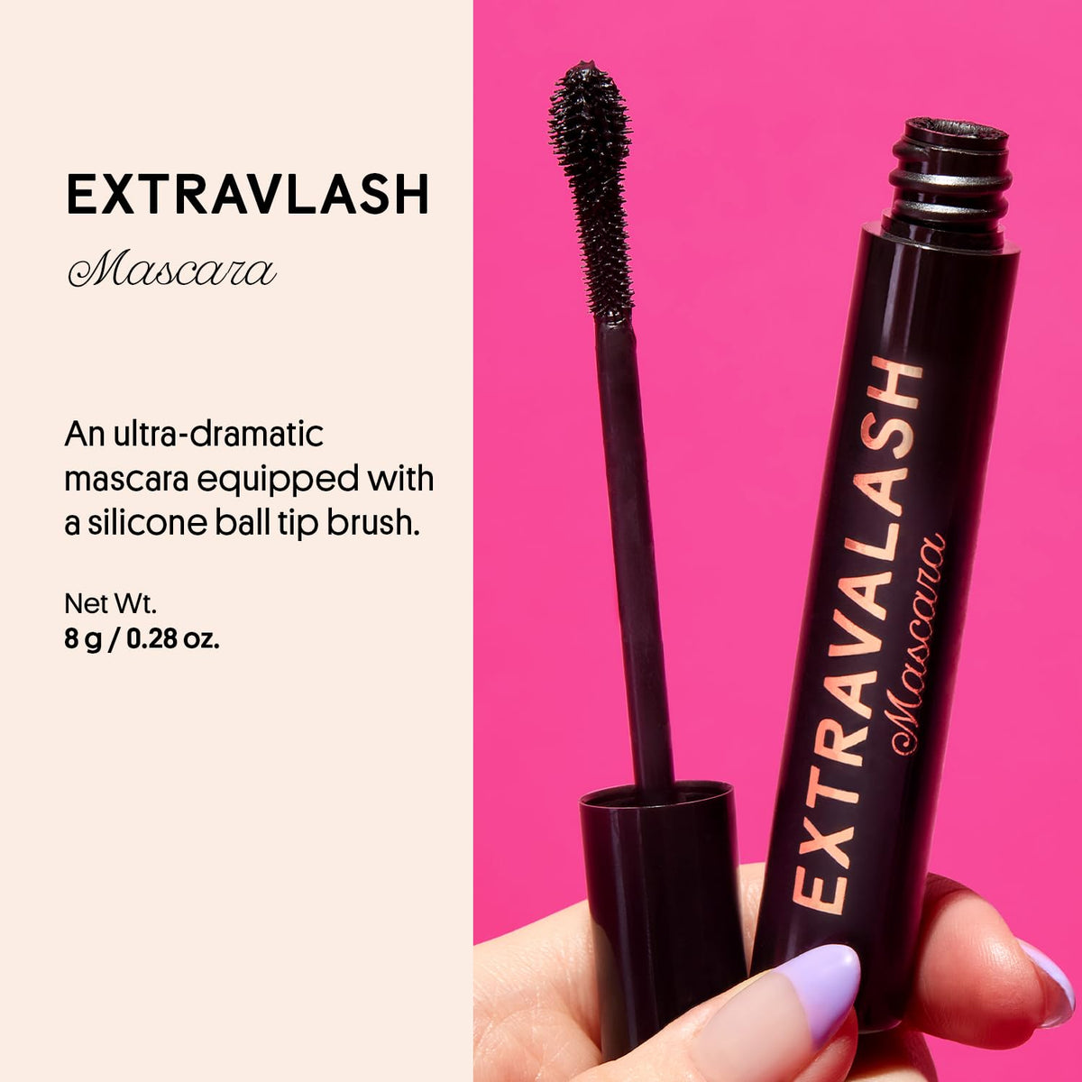 Winky Lux brush close-up with silicone ball tip, demonstrates precise application