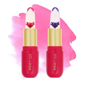 Winky Lux front packaging showing the flower balm and compact design for easy carrying
