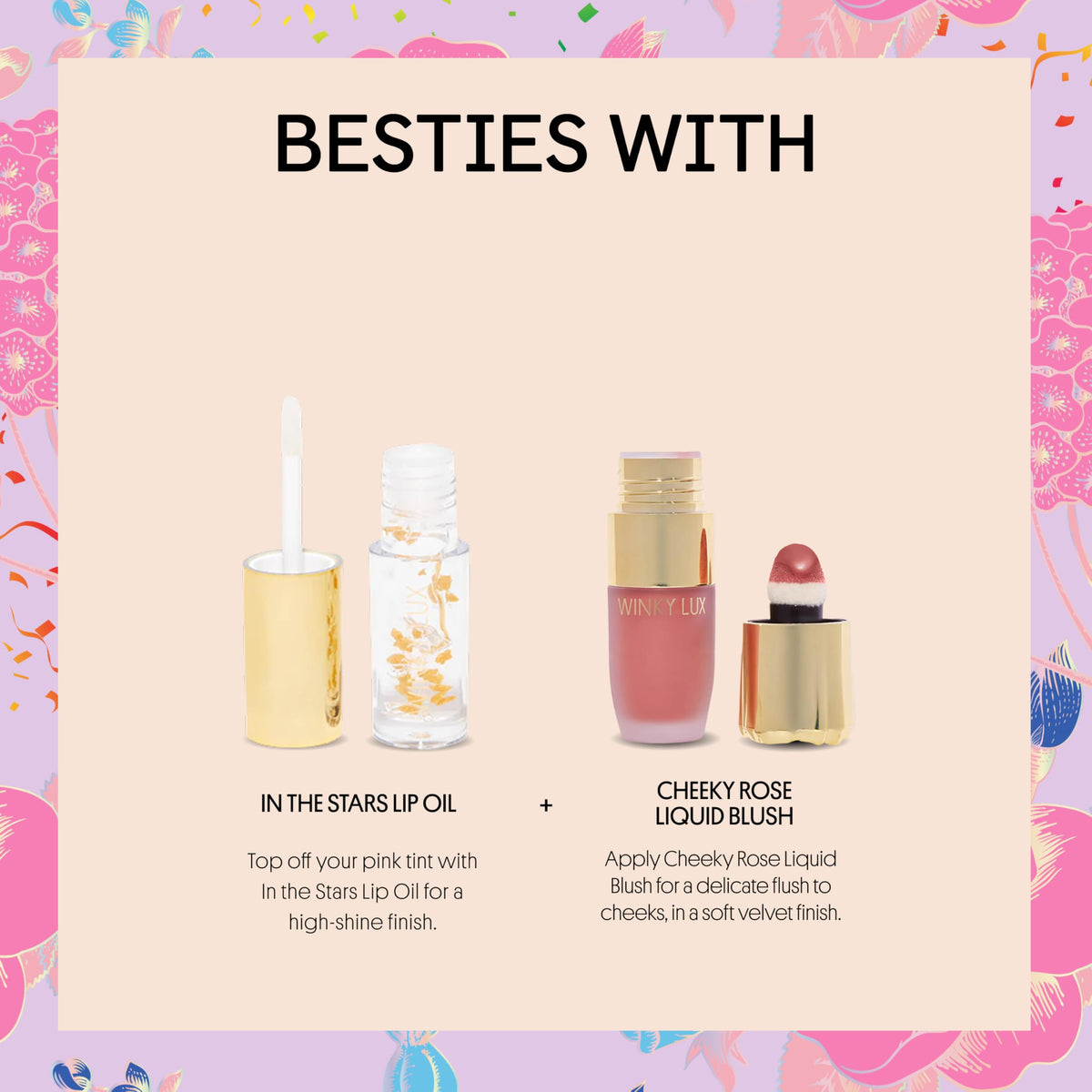 Winky Lux label close-up featuring pH-activated, vegan, cruelty-free claims