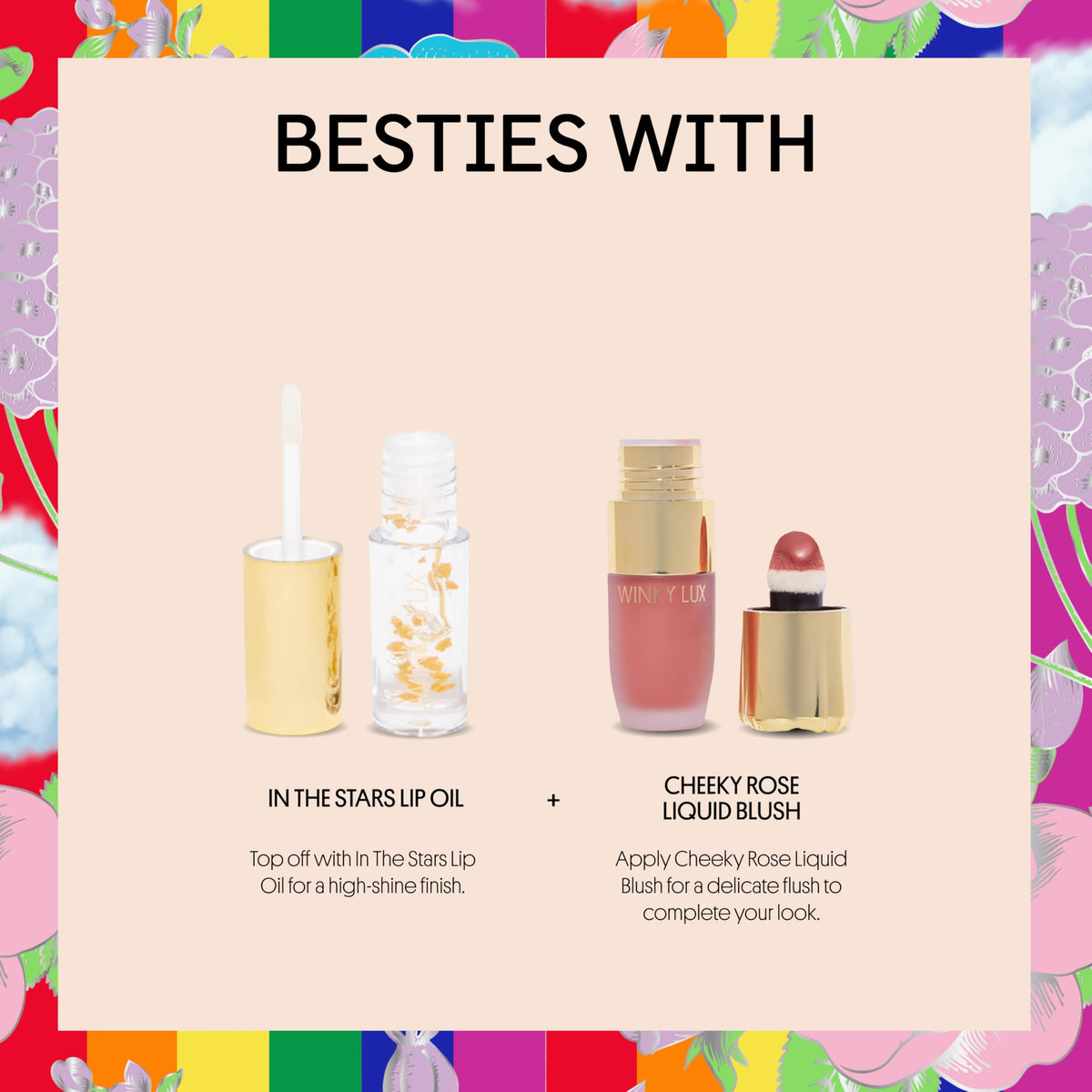 Winky Lux in a beauty bag lifestyle scene showing playful, nourishing balm