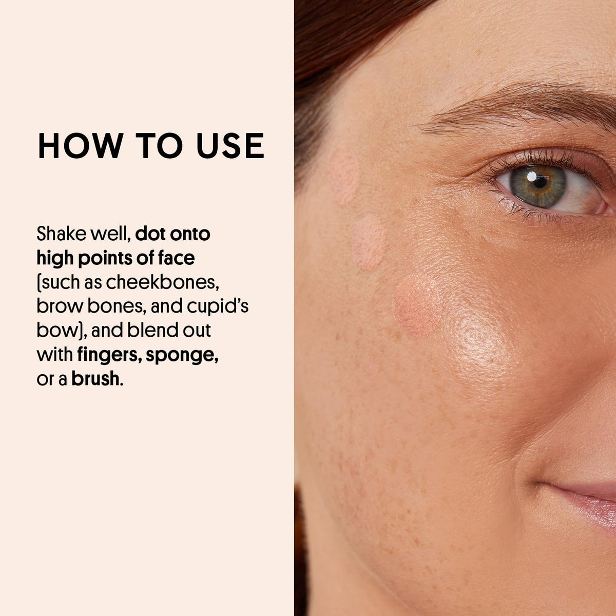 Winky Lux mixed into foundation to demonstrate customizable all-over radiance