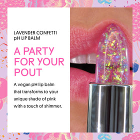 Winky Lux open balm displaying glitter surface and shimmer for luminous finish
