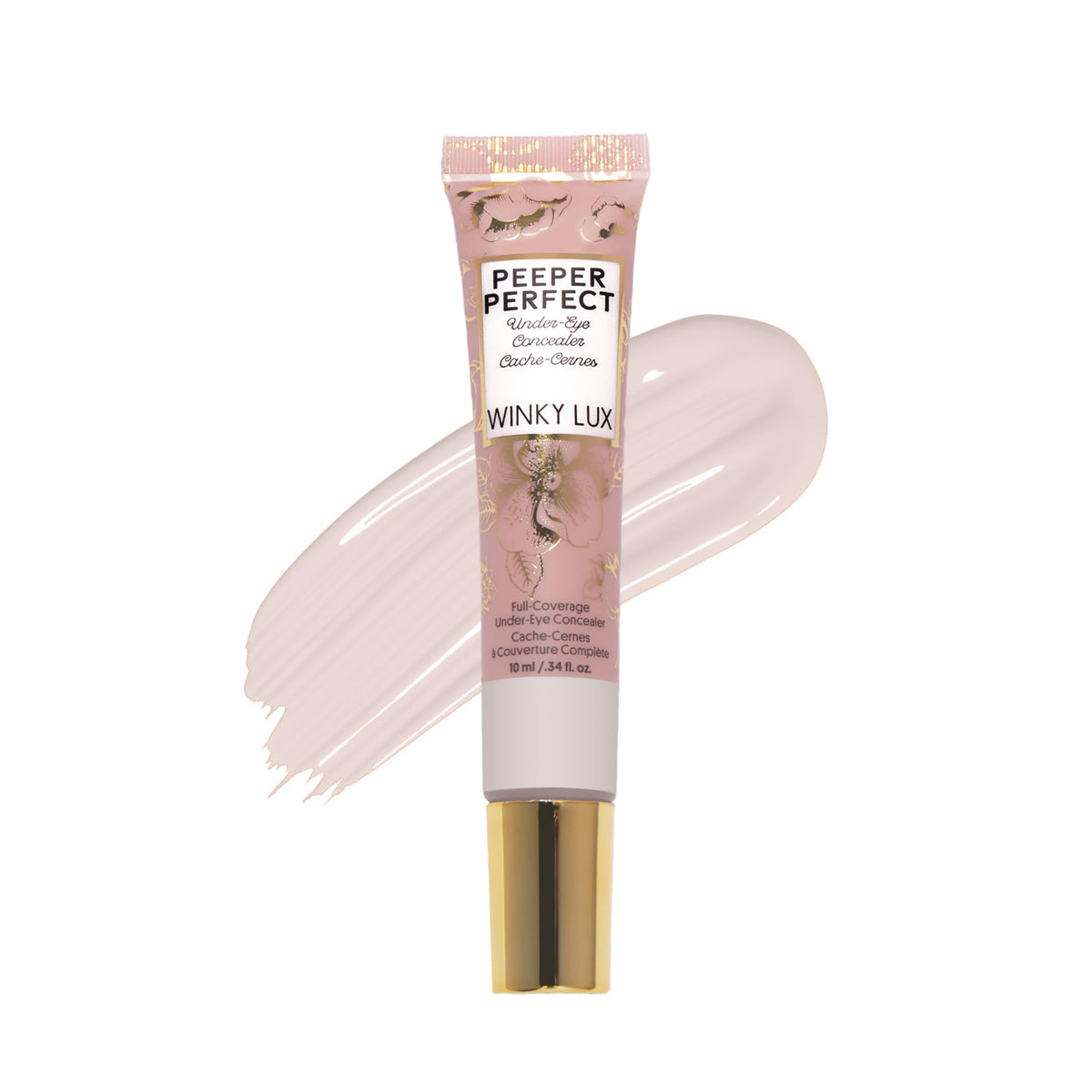 winky lux front packaging showing tube and shade, highlights brand reliability