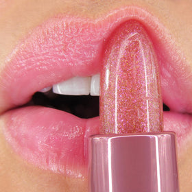 Winky Lux application on lips illustrating personalized tint and glossy hydration
